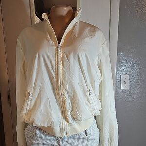 Women's Cream Bomber Jacket